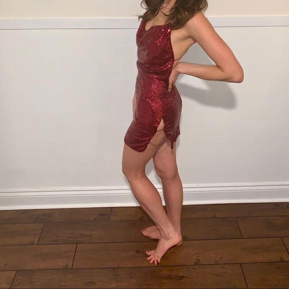 Tobi’s red sequin dress - Picture 3 of 3